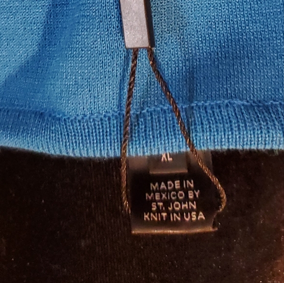 Saint John New With Tags, Prussian Blue, Wool, Shell / Blouse XL - Picture 6 of 6